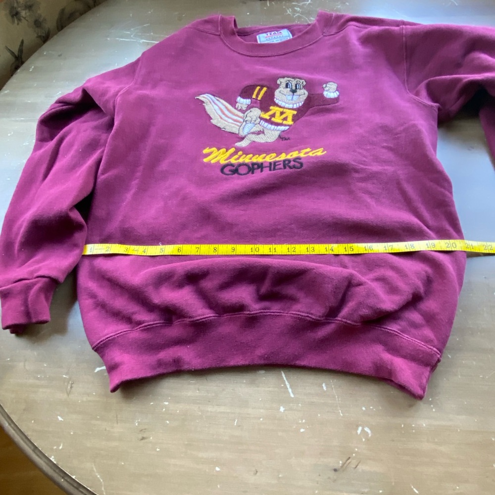 Rare! HTF! Embroidered Goldy Vintage 90’s Minnesota Golden Gophers Sweatshirt - Picture 6 of 8